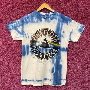 Pink Floyd 1973 US Tour Tie Dye Rock Tshirt size Medium